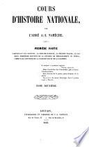 Cours d'histoire nationale