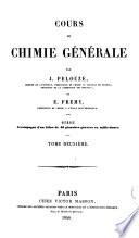 Cours de chimie générale