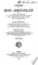 Cours de droit administratif