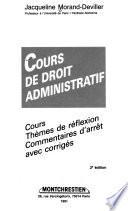 Cours de droit administratif
