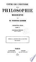 Cours de l'histoire de la philosophie moderne: École écossaise
