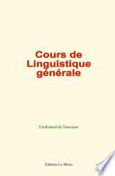 Cours de linguistique générale