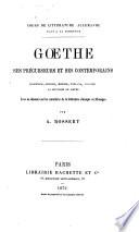 Cours de littérature allemande fait à la Sorbonne