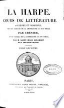 Cours de littérature ancienne et moderne