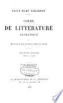 Cours de littérature dramatique