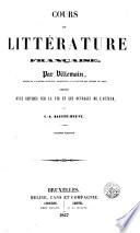 Cours de littérature française