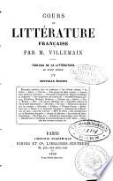 Cours de littérature française