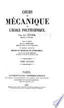 Cours de mécanique de l'École polytechnique