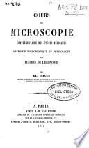 Cours de microscopie complémentaire des études médicales
