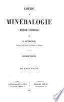 Cours de minérlogie (histoire naturelle).