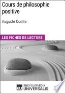 Cours de philosophie positive d'Auguste Comte
