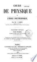 Cours de physique de l'Ecole polytechnique