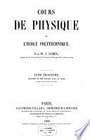 Cours de physique de l'École polytechnique