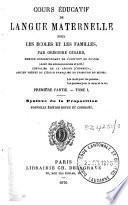 Cours éducatif de langue maternelle à l'usage des écoles et des familles