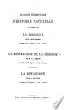 Cours élémentaire d'histoire naturelle à l'usage des lycées, colléges, séminaires et maisons d'éducation