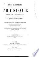 Cours élémentaire de physique suivi de problème