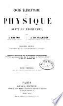 Cours élémentaire de physique suivi de problèmes
