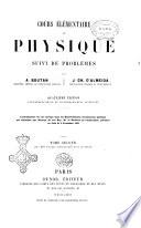 Cours élementaire de physique suivi de problèmes par A. Boutan et J.Ch. D'Almeida