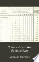 Cours élémentaire de statistique