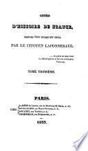 Cours public d'histoire de France depuis 1789 jusqu'en 1820