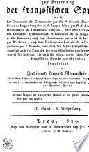 Cours Théorique Et Pratique De Langue Française A L'usage Des Allemands