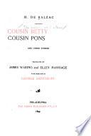 Cousin Betty, Cousin Pons, and other stories