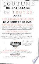 Coutume du bailliage de Troyes