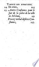 Coutûmes du bailliage de Melun, avec des notes par Charles Du Moulin