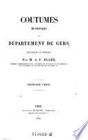 Coutumes municipales du département du Gers