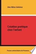 Création poétique chez l'enfant
