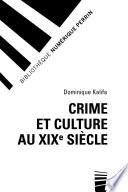 Crime et culture au XIXe siècle