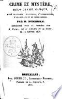Crime et mystère