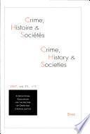 Crime, Histoire et Sociétés, 2007/2