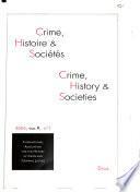 Crime, Histoire & Sociétés