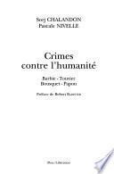 Crimes contre l'humanité