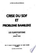 Crise du SDF et probleme Bamiléké