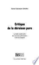 Critique de la déraison pure