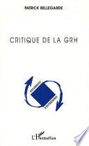 Critique de la GRH