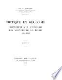 Critique et géologie