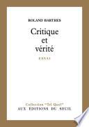 Critique et Vérité