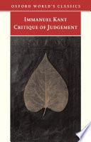 Critique of Judgement