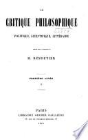 Critique philosophique