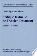 Critique textuelle de l'Ancien Testament