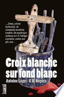 Croix blanche sur fond blanc