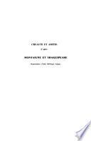 Cruauté et amitié d'après Montaigne et Shakespeare