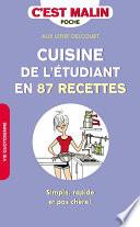 Cuisine de l'étudiant en 87 recettes, c'est malin