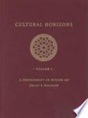 Cultural Horizons Vols I & Ii