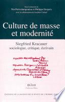 Culture de masse et modernité