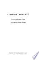 Culture et humanité