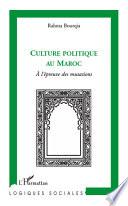 Culture politique au Maroc